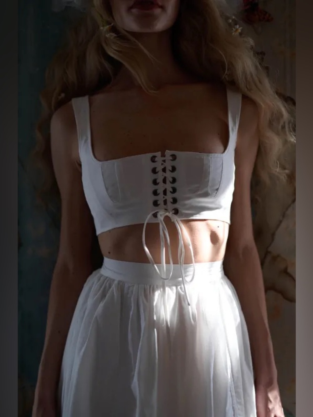 Selkie The Ivory Empire Stay Corset Size M NWT Lace Up Corset Top